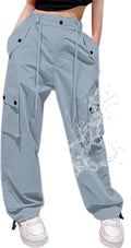 Cromoncent Cargo Pants Girls & Women Parachute Pants (Style 7DDF)