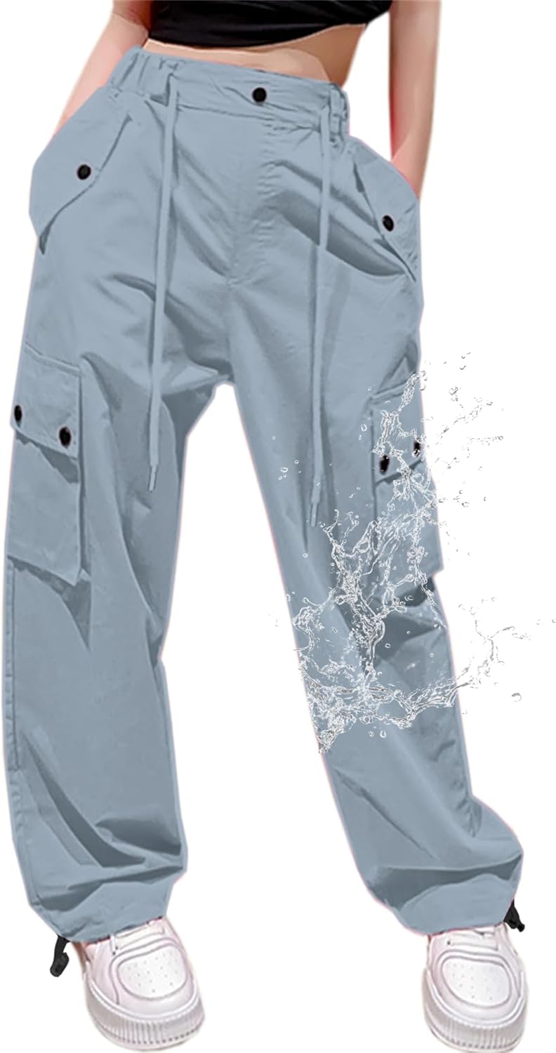 Cromoncent Cargo Pants for Girls & Women - Y2K Parachute Style