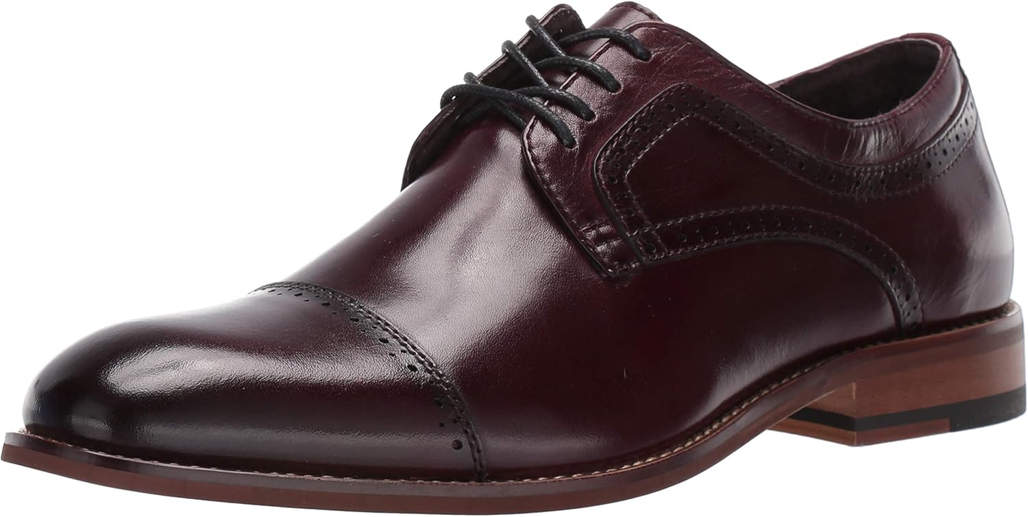 STACY ADAMS Men's Dickinson Cap-Toe Oxford for Classic Style