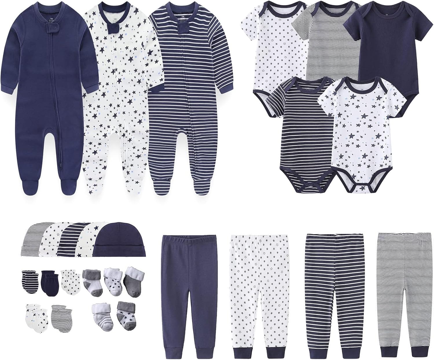 Newborn Layette Gift Set 27-Piece Baby Girl Clothes Essentials