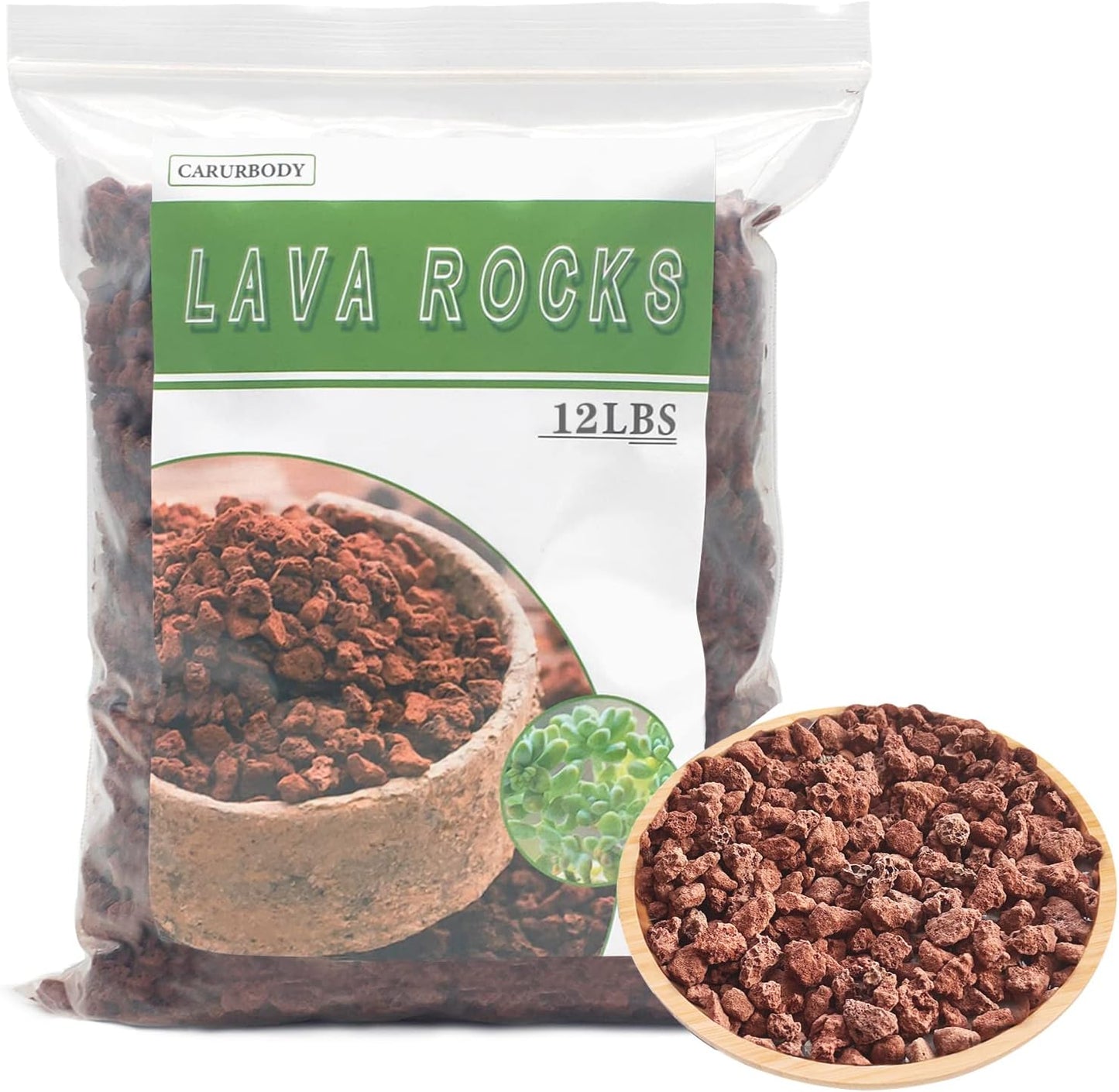 Red Lava Rocks for Plants - Ideal for Cacti and Succulents