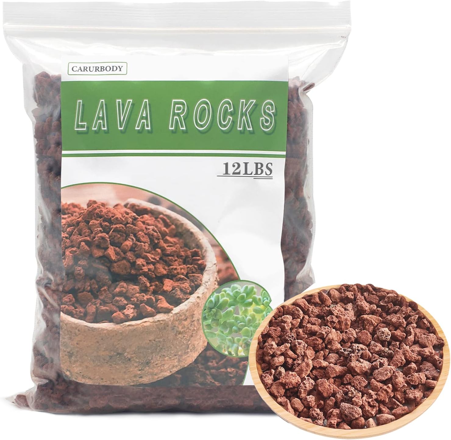 Red Lava Rocks for Plants - Ideal for Cacti and Succulents