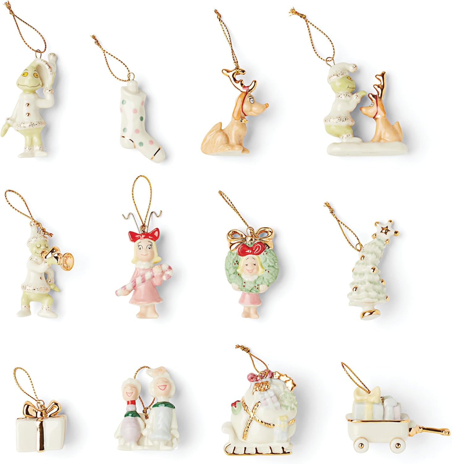 Lenox How The Grinch Stole Christmas Tree Ornaments Set