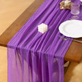 Cheesecloth Table Runner 35in x 120in Purple - Rustic Boho Decor
