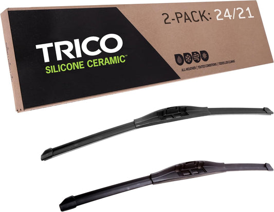 TRICO Silicone Ceramic Automotive Wiper Blade Set for All Weather