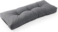 36x14x4 in Heather Charcoal Bench Cushion - Non Slip Memory Foam