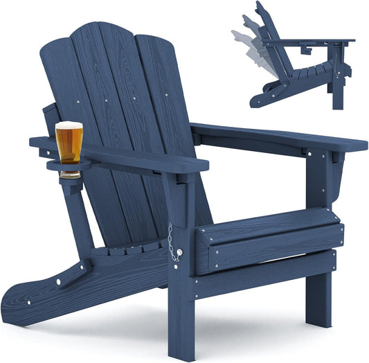 KINGYES Adjustable Folding Adirondack Chair for Ultimate Comfort