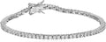 Sterling Silver Tennis Bracelet for Women - 7.25in Classic Sparkle