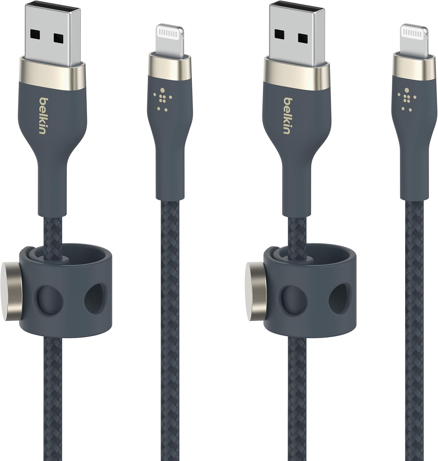 Belkin 2-Pack MFi Certified Lightning Cable 6.6FT - Fast Charge iPhone & iPad