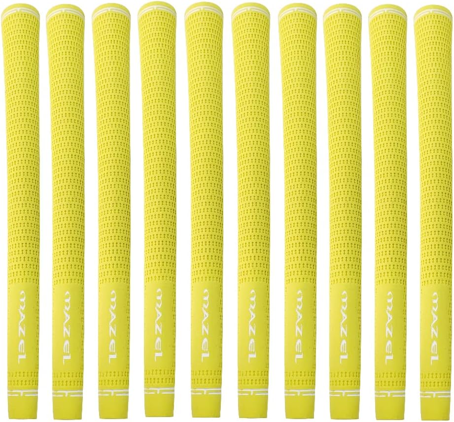 MAZEL 10pc Non-Slip Golf Grips Set - All-Weather Performance