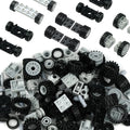 122pcs Wheels and Axles Set Compatible with Classic Bricks - Extra Car
