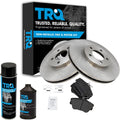 TRQ Front Brake Pad & Rotor Kit Compatible with 1993-2007 FWD