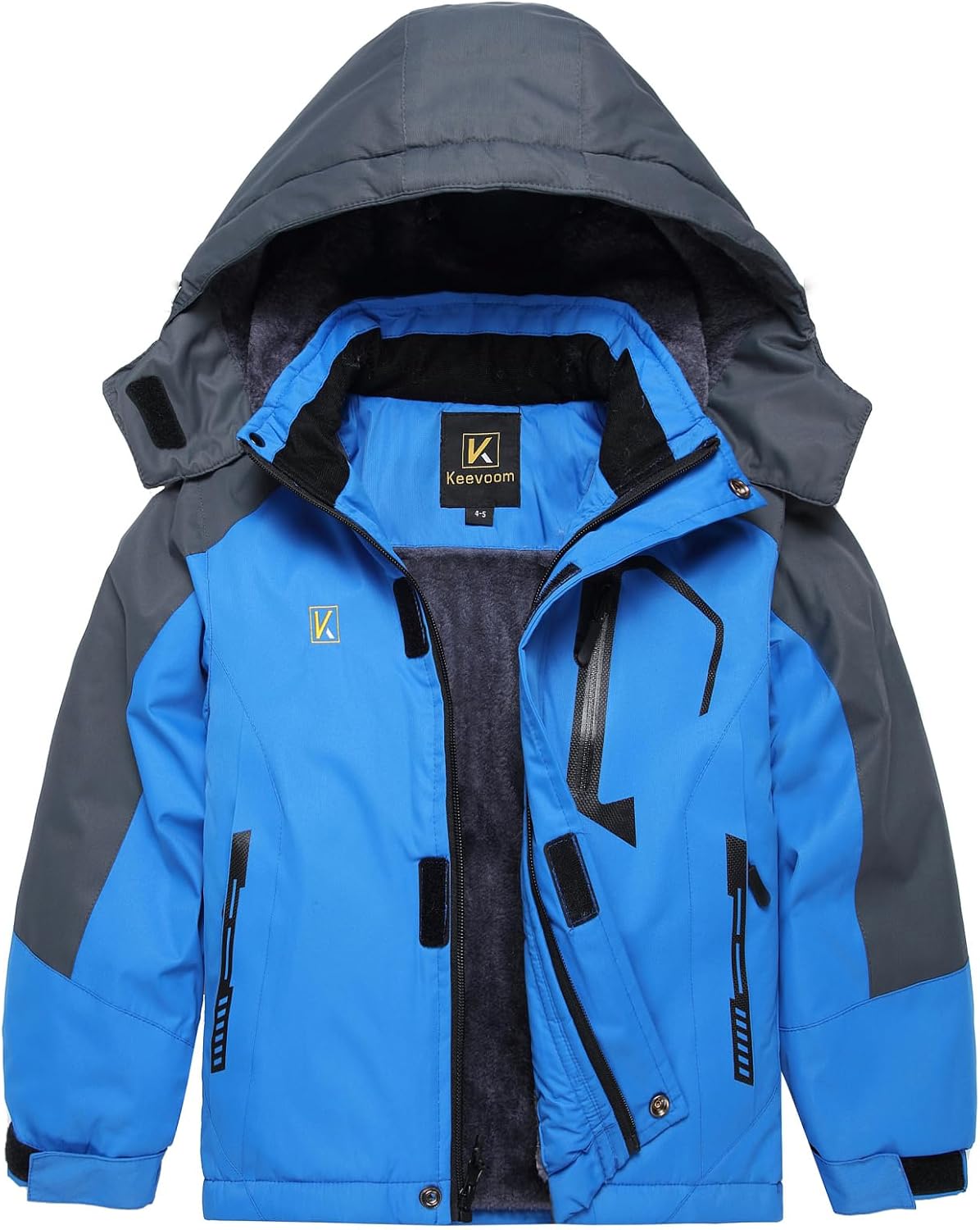 Keevoom Boy's Waterproof Ski Jacket for Winter Adventures