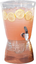 CreativeWare 1.5-Gallon Bark Beverage Dispenser - Clear, No-Drip Tap
