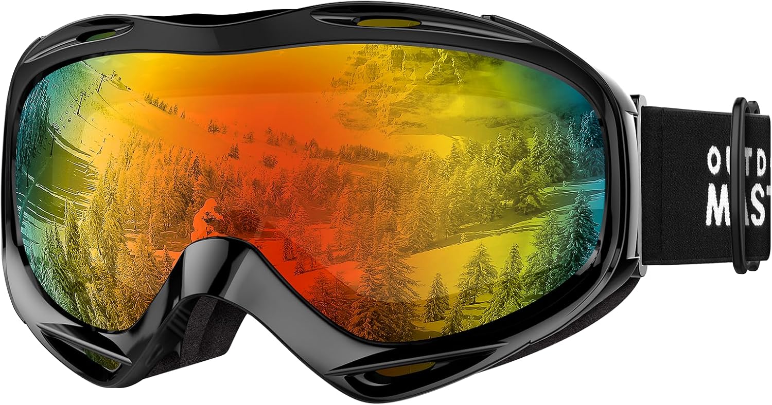 OutdoorMaster OTG Ski Goggles for Men, Women & Youth - UV Protection