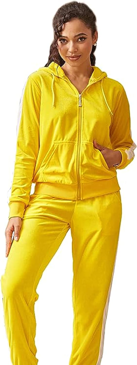 Yasumond Velour Tracksuit for Women - Soft Jogging Set