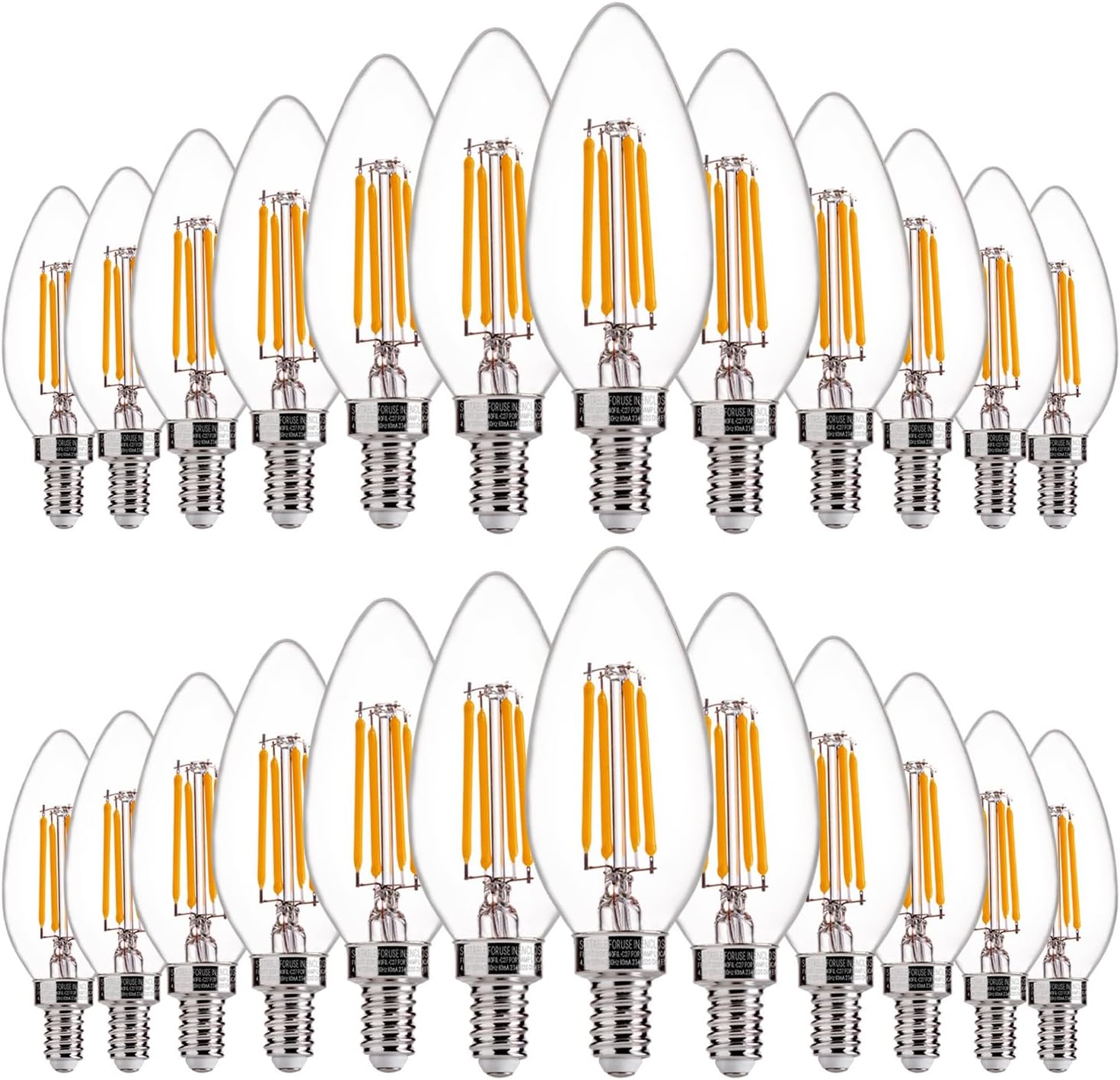 Dimmable LED Candelabra Bulbs 60W Equivalent for Chandelier