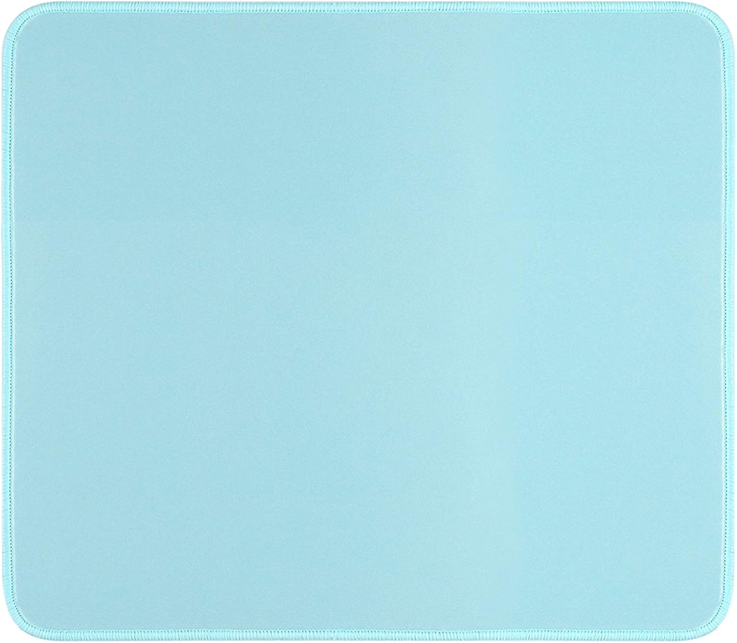 Durable Stitched Edge Mouse Pad - Non-Slip - Smooth Surface - Light Blue