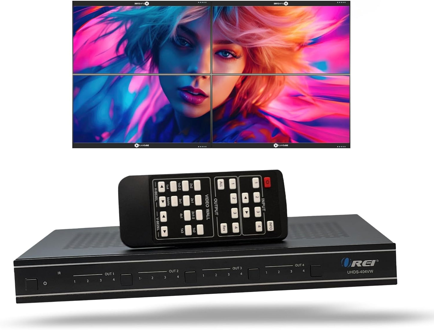 OREI 4K 4x4 HDMI Matrix Switch for Seamless Video Wall Control