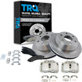 TRQ Rear Brake Rotors Premium Posi Ceramic Pads & Caliper Kit - Direct