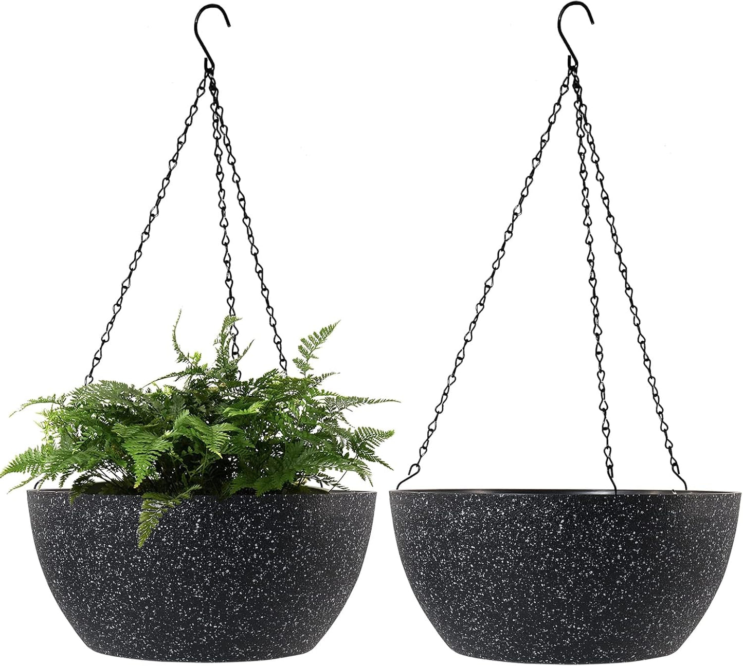 Large Hanging Planters for Indoor Outdoor Plants - 13 in 2Pack