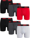 AND1 Mens Boxer Briefs 6 Pack - Performance Boxer Briefs with Fly dry