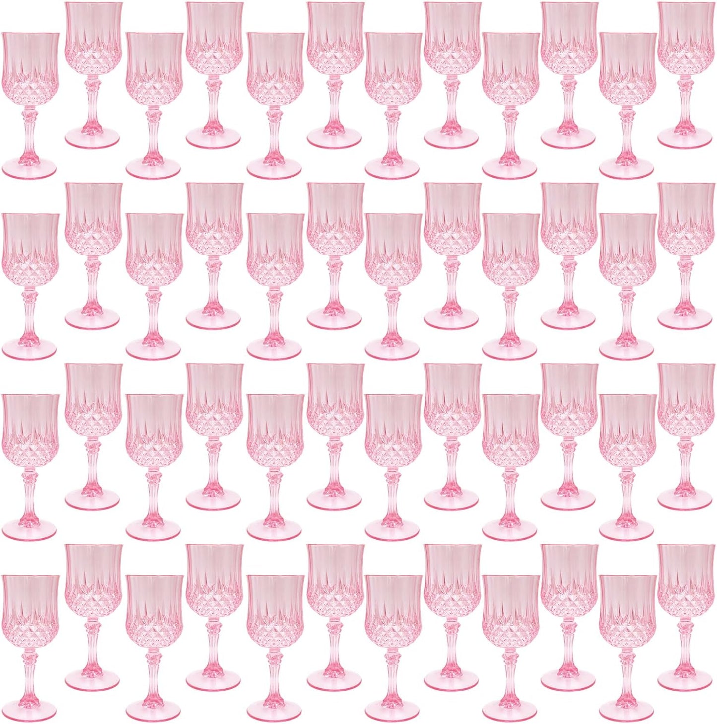 Plastic Wine Glasses Set of 48 for Elegant Wedding Receptions