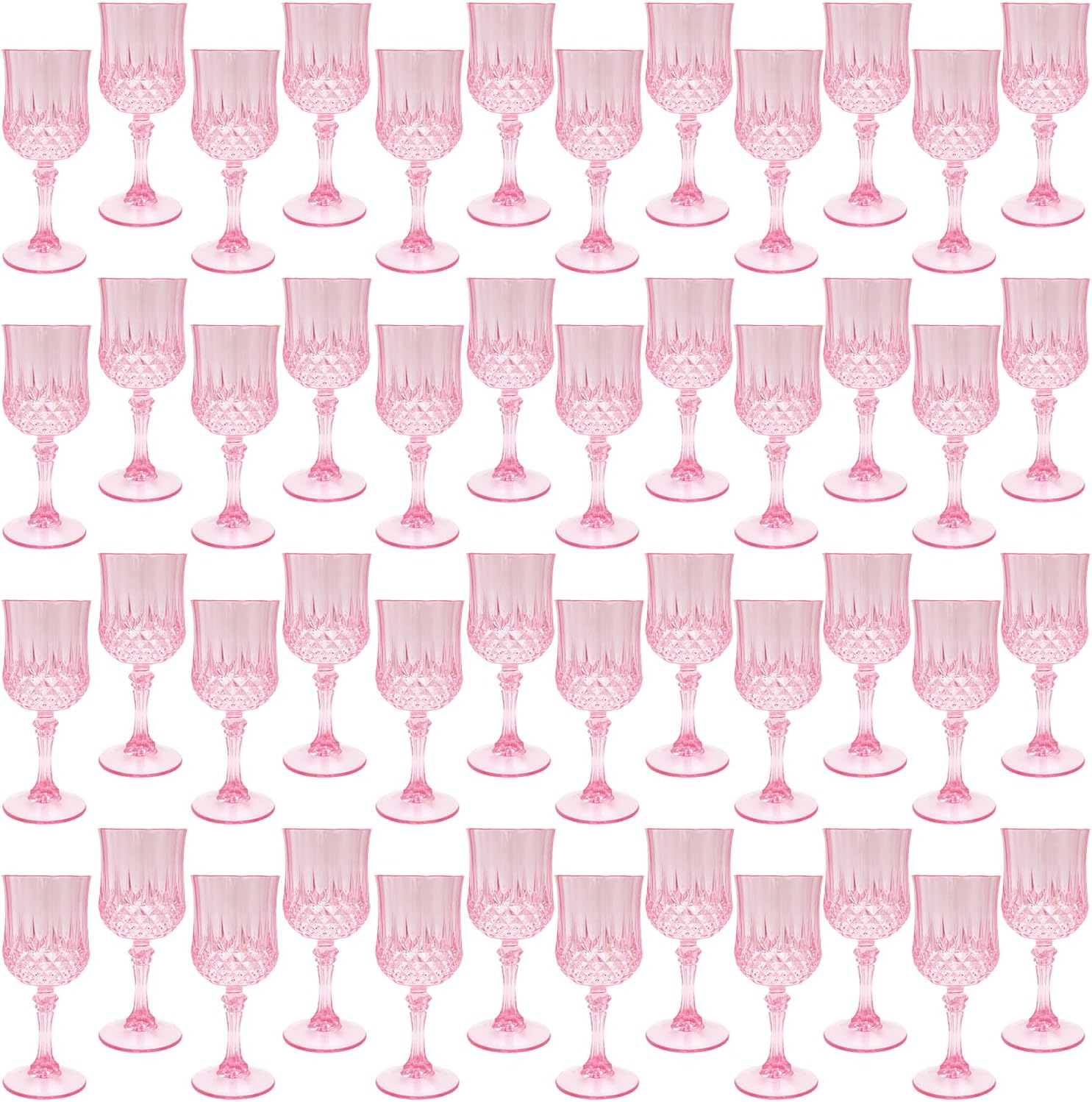 Plastic Wine Glasses Set of 48 for Elegant Wedding Receptions