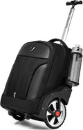 Rolling Backpack Waterproof with Wheels for Travel and Business - Fits