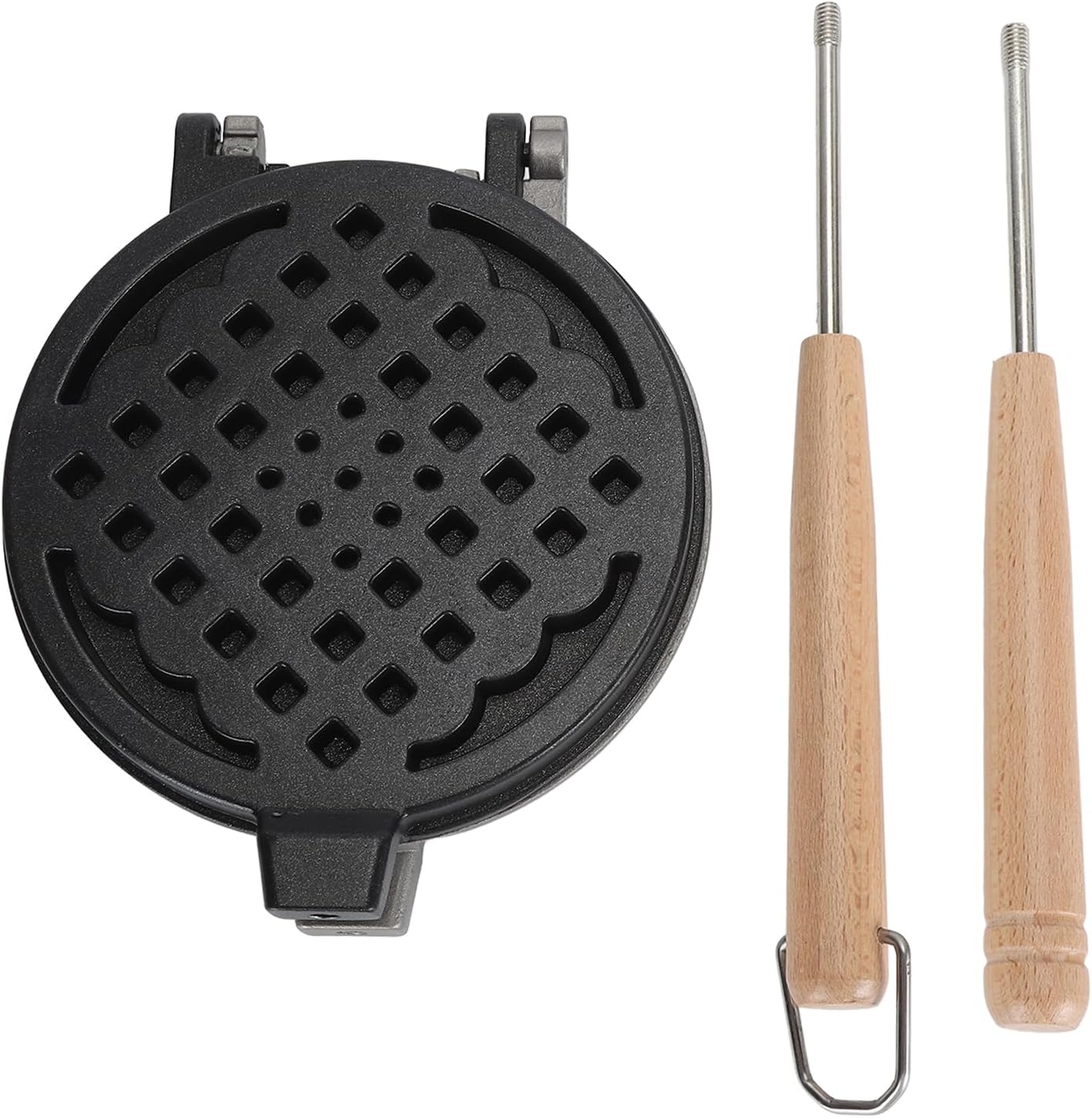DOUQIFEI Nonstick Waffle Maker: Even Heat, Removable Handle