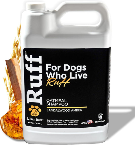 Ruff Oatmeal Dog Shampoo with Sandalwood & Amber for Itching Relief