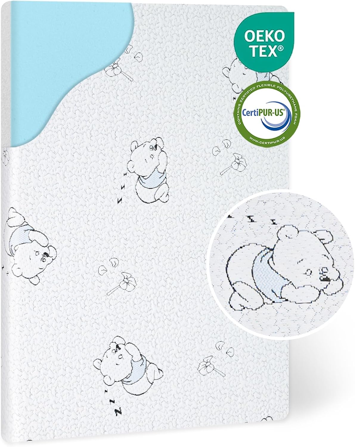 Pack and Play Mattress for Baby Playpen, Soft Gel Memory Foam