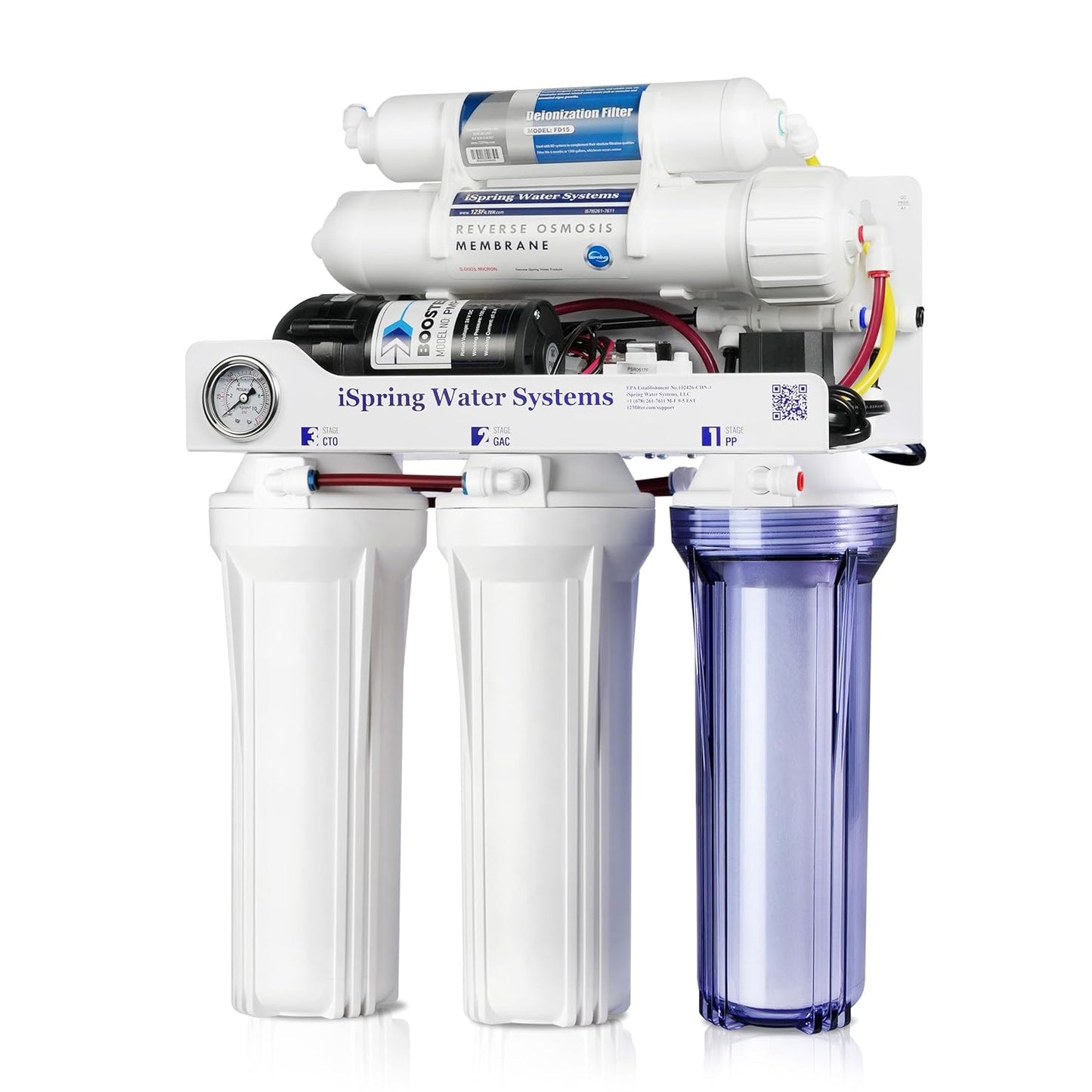 iSpring RCC1DP Tankless RO/DI System for Pure Water Quality