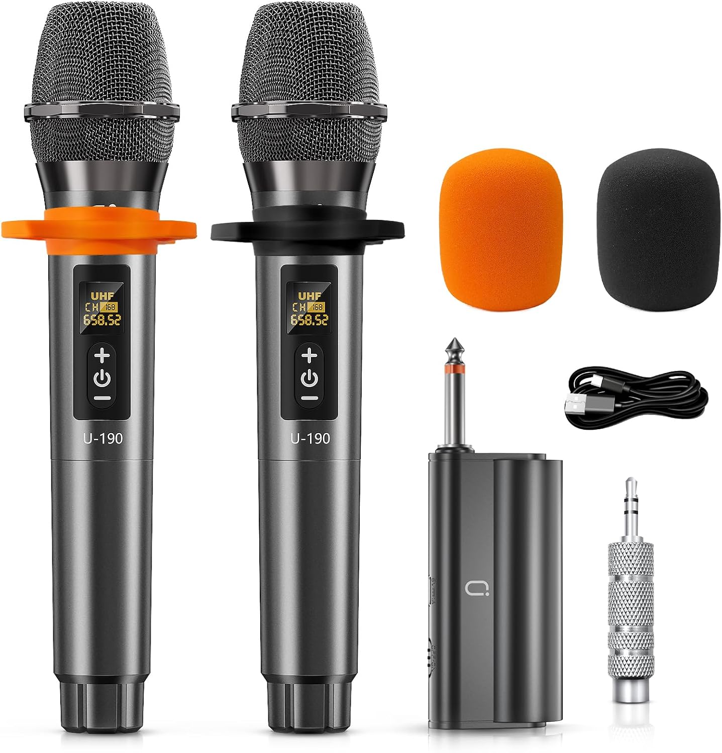 Karaoke Microphone Wireless Mic System for Singing and Events