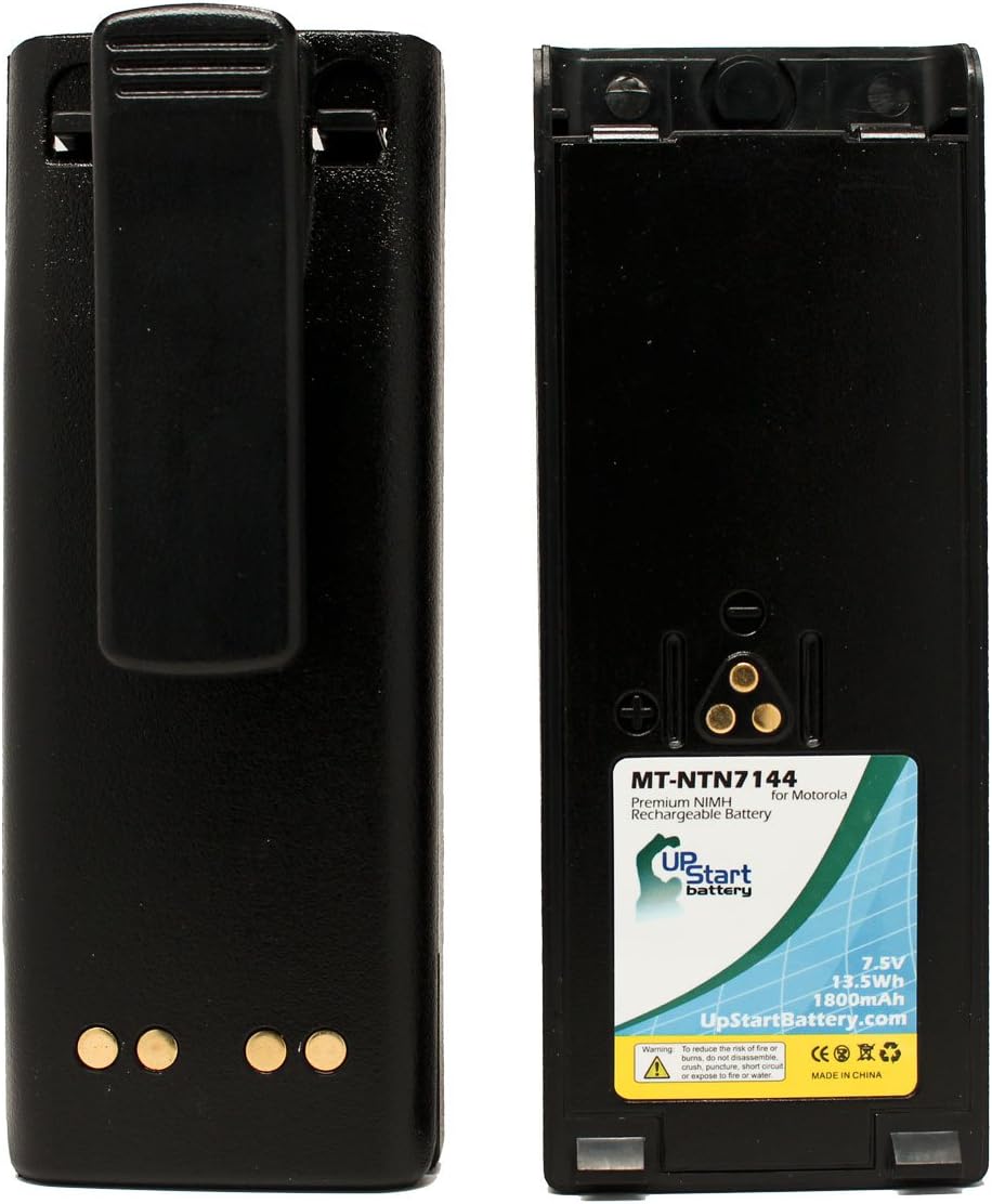2X Pack Two-Way Radio Battery Replacement for Motorola NTN7144
