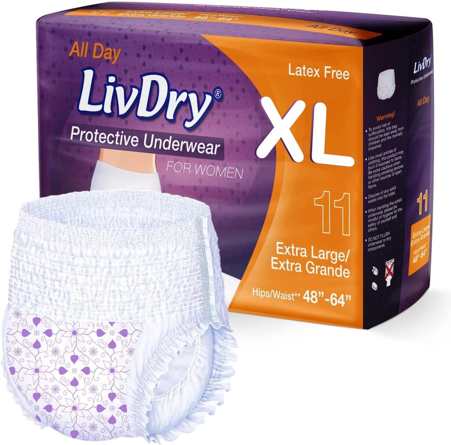 Livdry XL Women Overnight Diapers - Ultimate Absorbency!