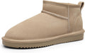 Ankle Winter Mini Boots for Women Genuine Suede - Cozy Slip On