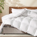 Feather Down Comforter Queen Size All-Season - Ultra Soft Cozy