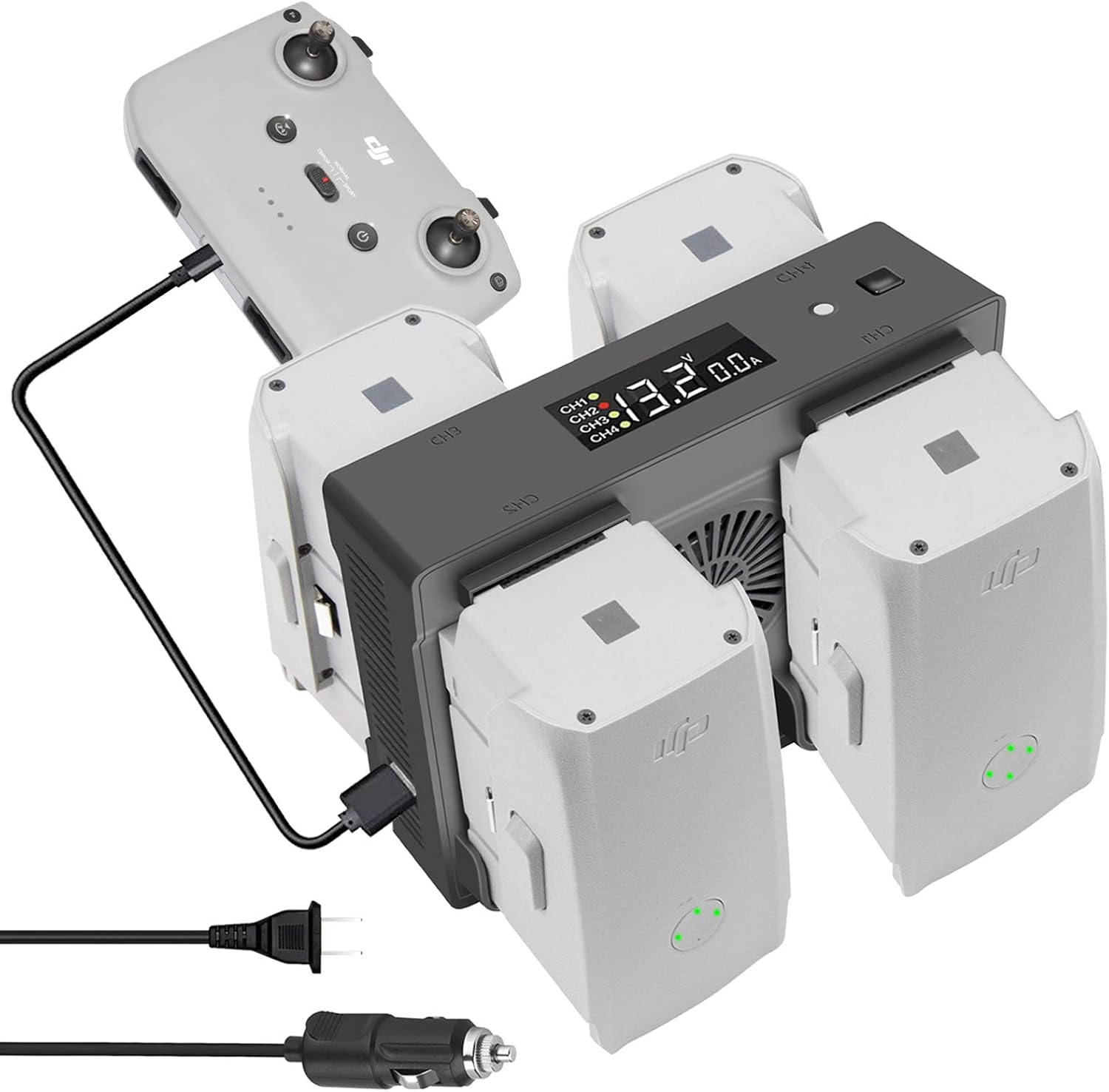 Hanatora Air 2S & Mavic Air 2 Charger - Rapid 5-in-1 Hub