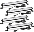 24W LED Shop Light 4 Pack - Bright Plug-in Garage Lighting