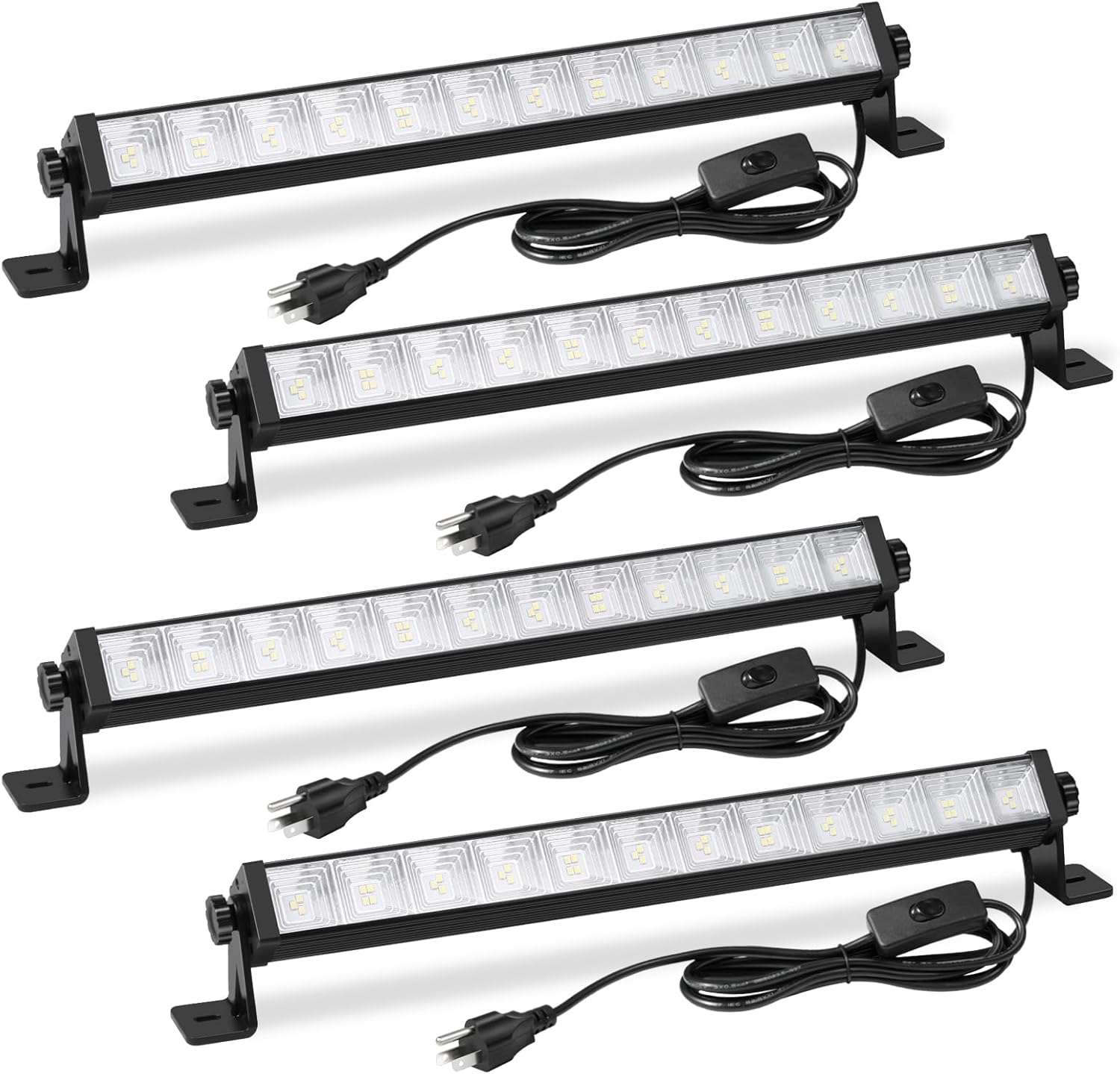 4 Pack 24W LED Shop Light for Bright Garage and Workshop Use