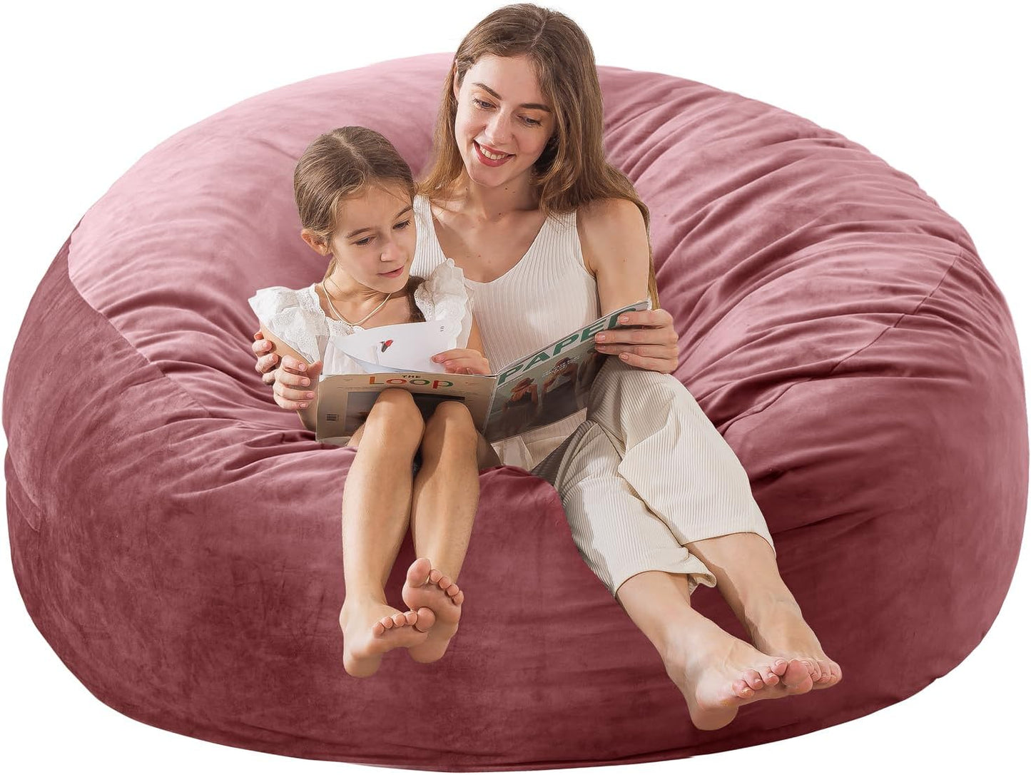 EDUJIN 5 ft XLarge Bean Bag Chair for Ultimate Comfort