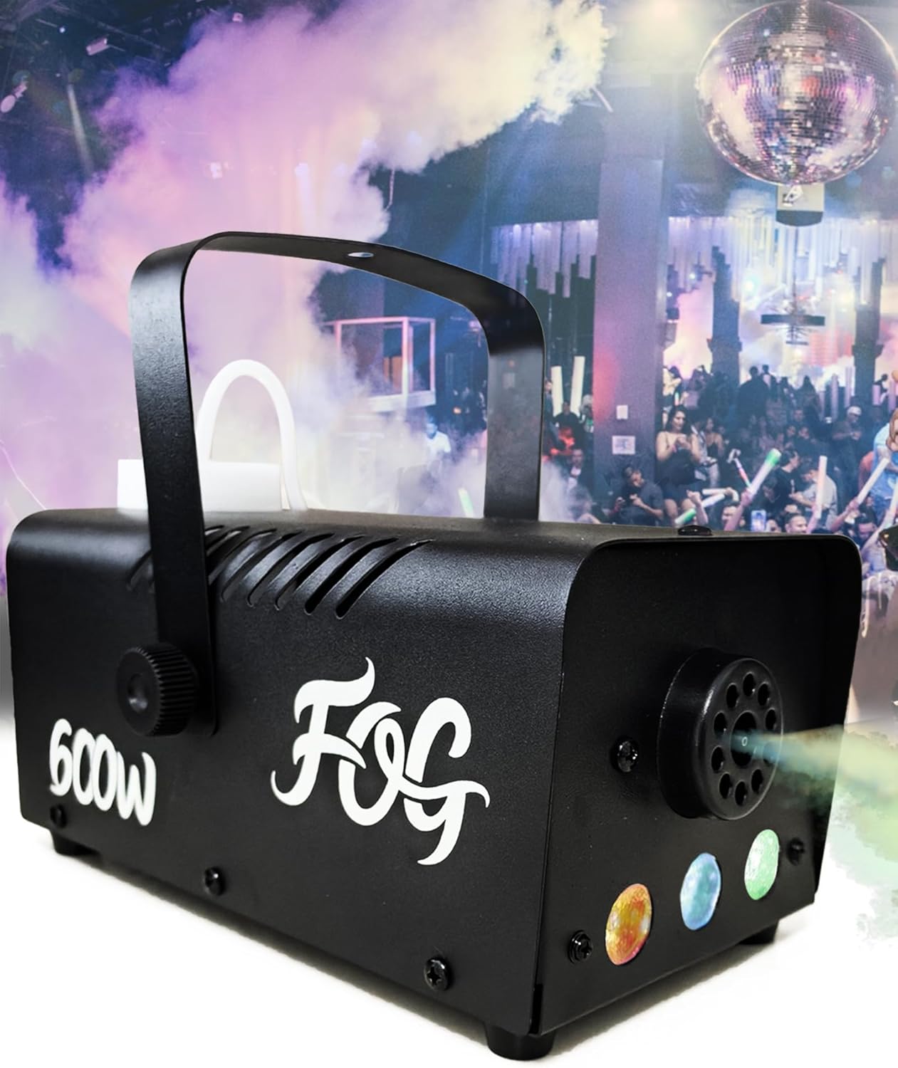 Fog Machine 600W with Wireless and Wired Remote Control for Events