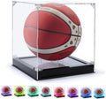Basketball Display Case with Touch LED Light Clear Acrylic Box - UV