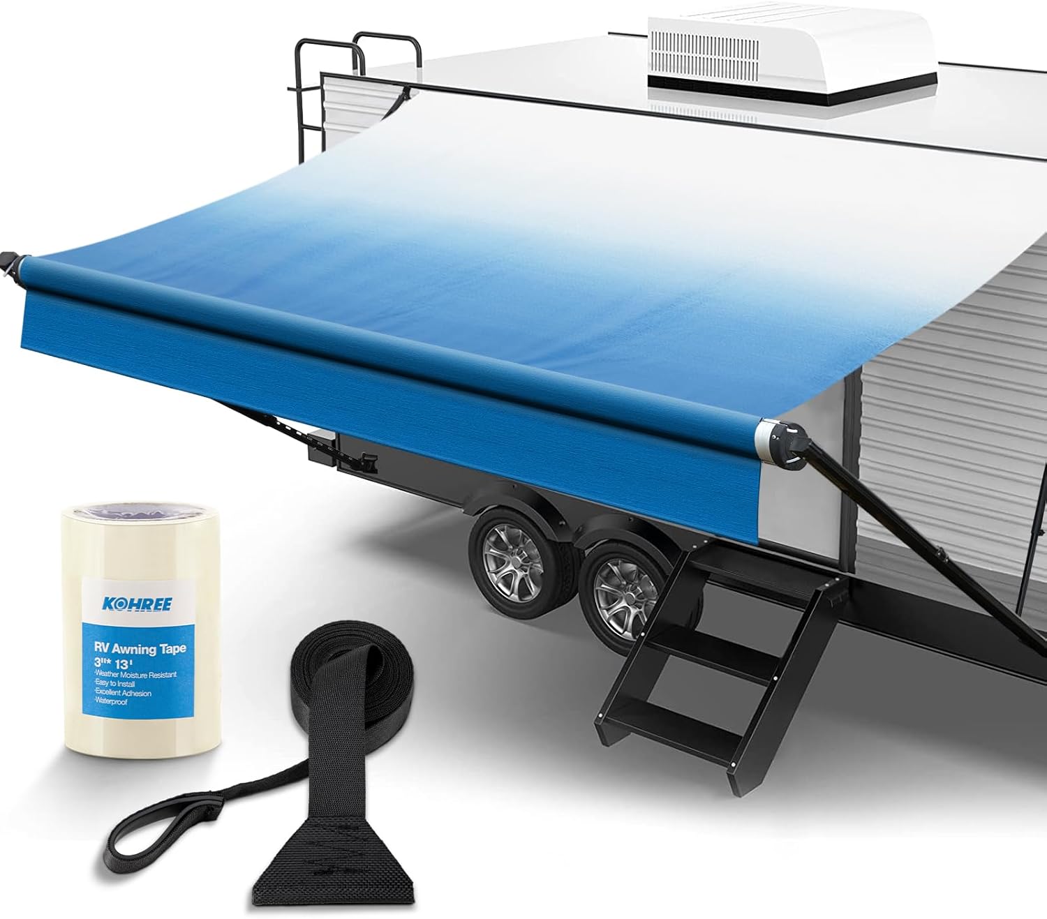 Kohree 17ft RV Awning Fabric Replacement for Outdoor Canopy
