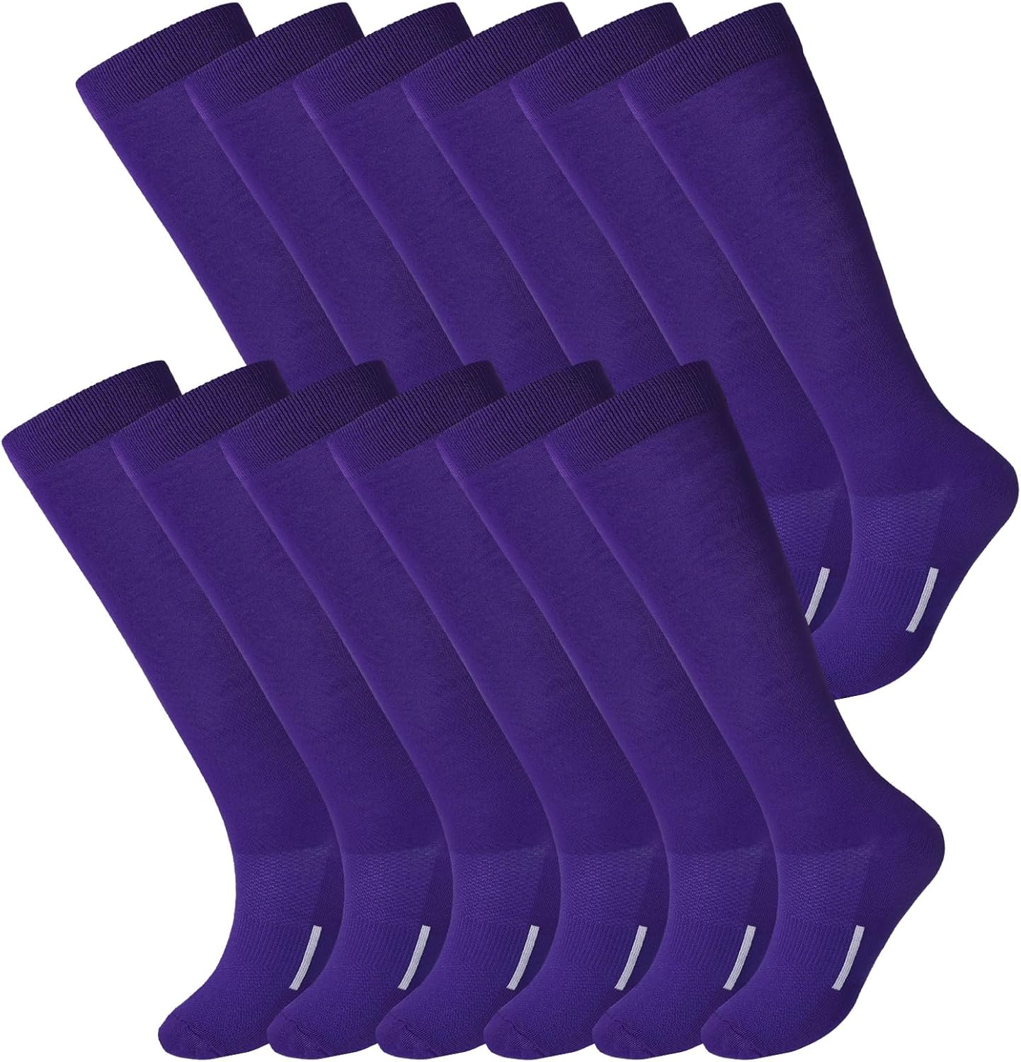 Haysandy 12 Pairs Youth Socks for Soccer Football Softball
