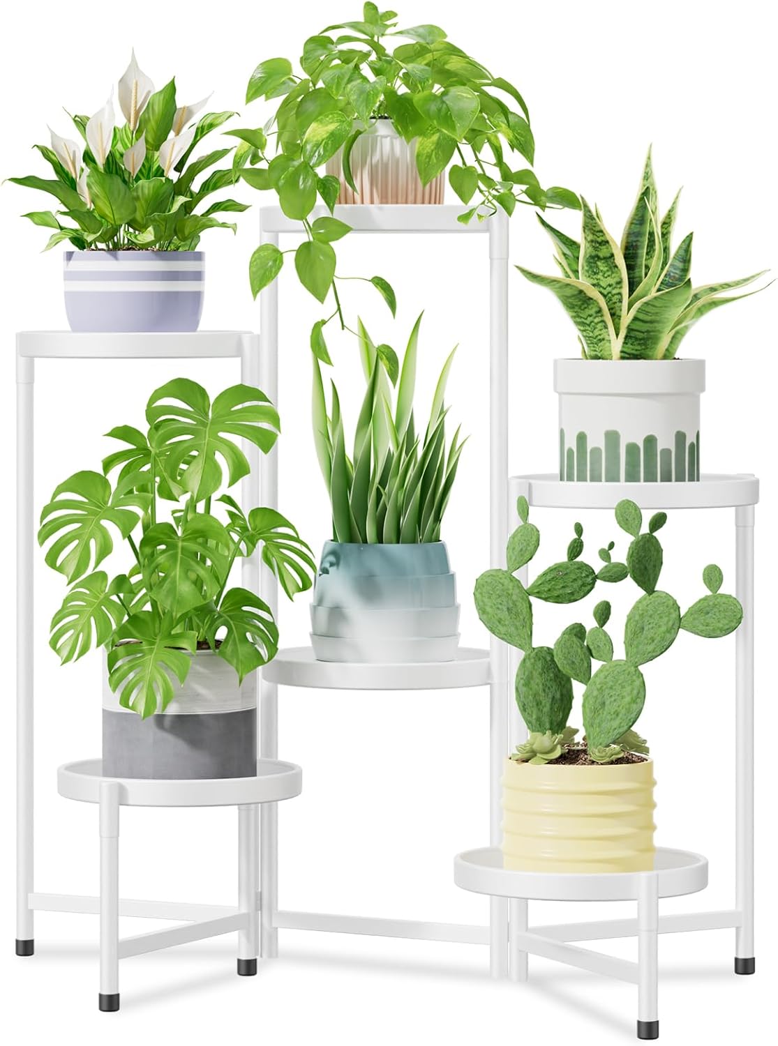 6 Tier Large Plant Stand Indoor with 10 Inch Wide Tray