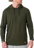 Mens Performance Hoodie Lightweight Long Sleeve Pullover for Men - UPF