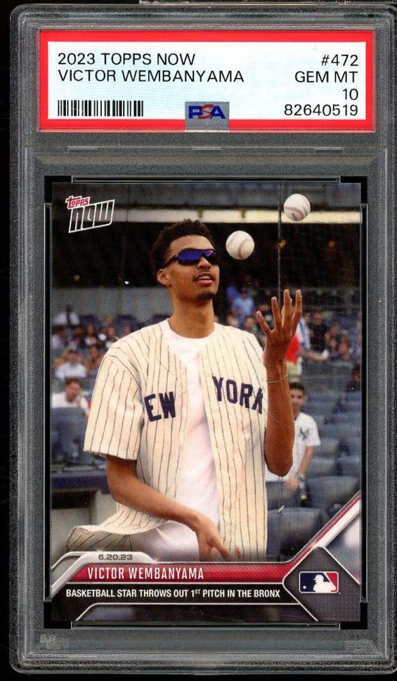 Victor Wembanyama Rookie Card 2023 Topps Now #472 PSA 10 Review