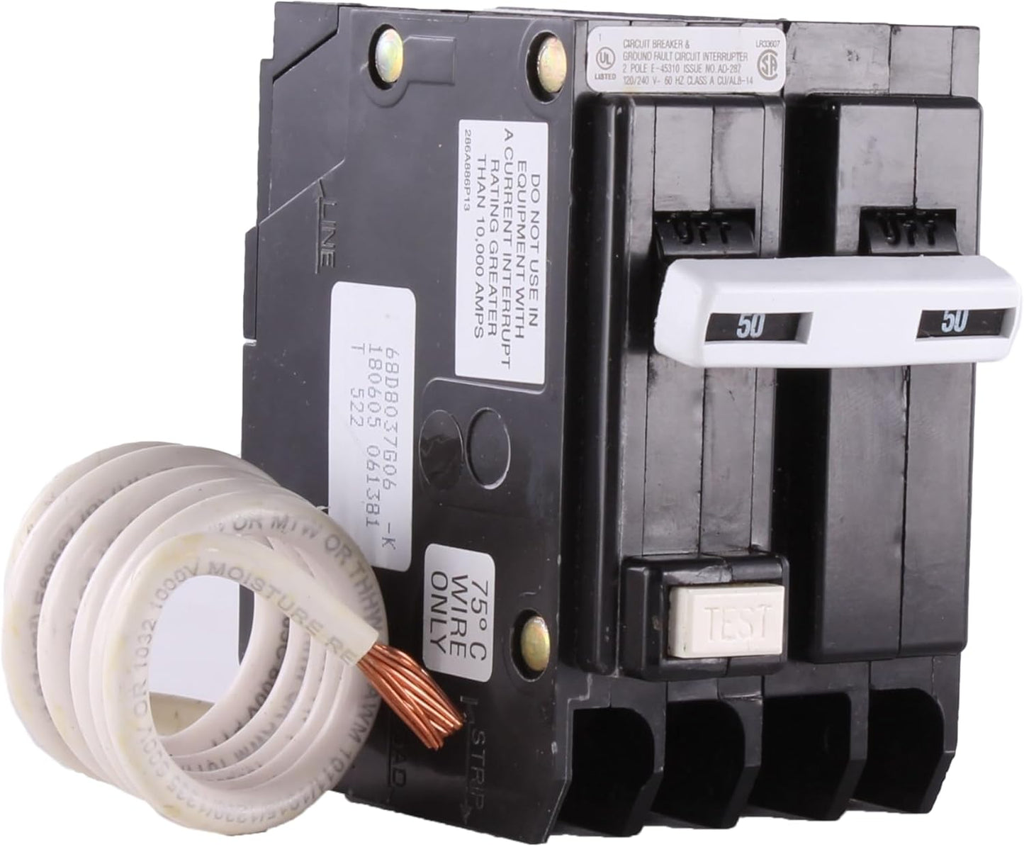 ABB THQL2150GFT 50A Double Pole Ground Fault Circuit Breaker